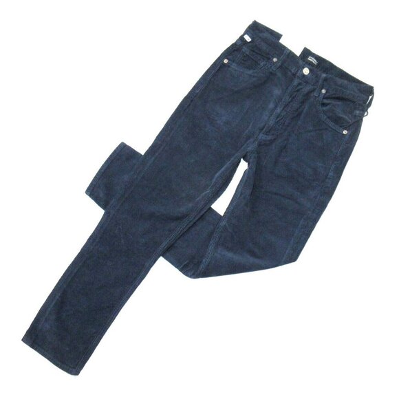 NWT Citizens of Humanity Jolene in Bluebird Straight Cord Corduroy Pants 25
